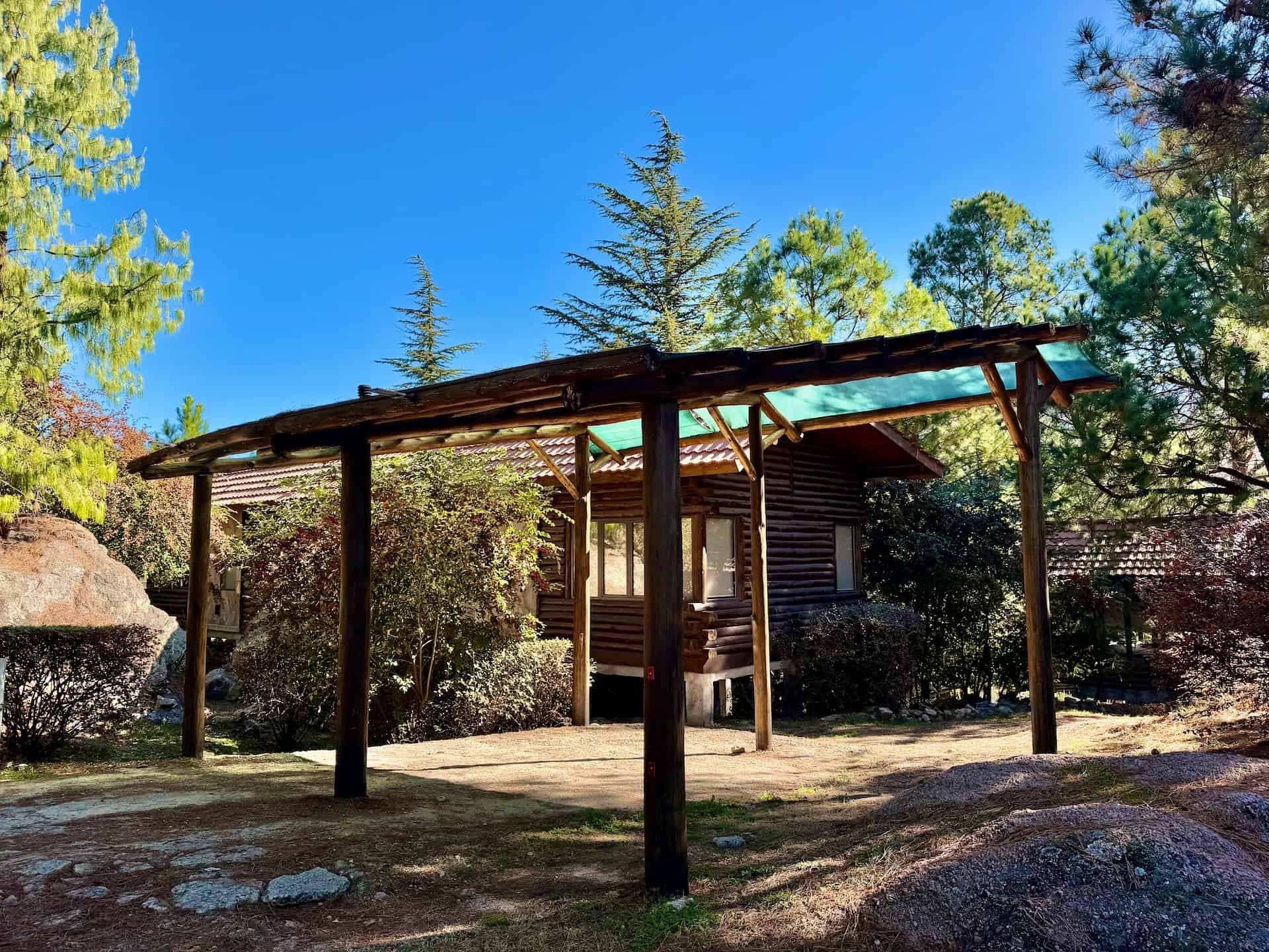 Exterior de las cabañas
