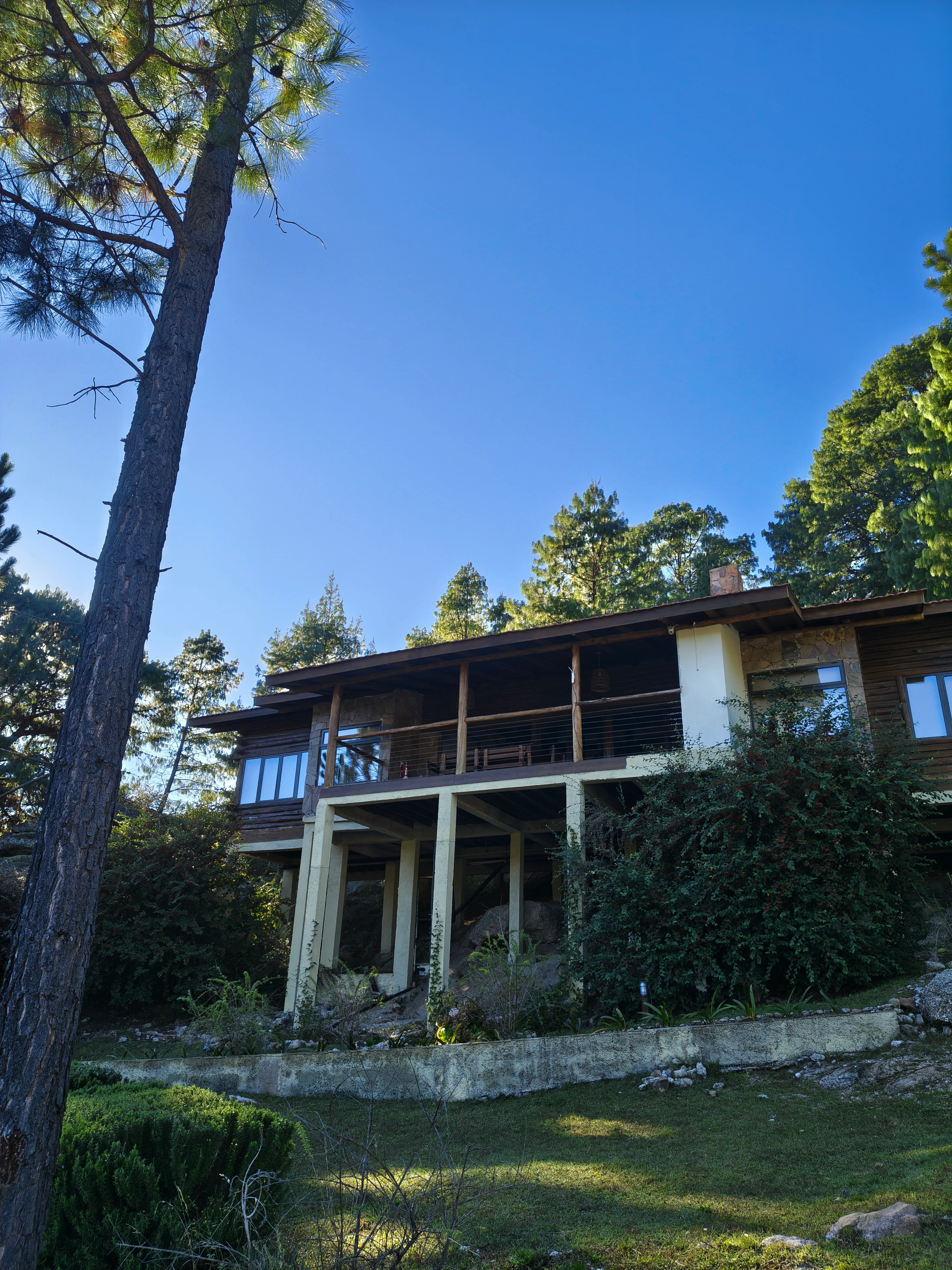 Living de la cabaña
